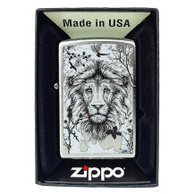 Zippo Feuerzeug mit Löwenmotiv