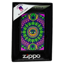 Zippo-Feuerzeug mit Cannabis-Muster