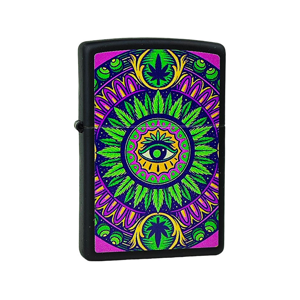 Zippo-Feuerzeug mit Cannabis-Muster
