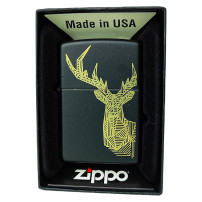 Zippo Feuerzeug mit Hirschmotiv