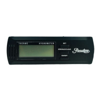 Digitales Hygrometer schwarz Passatore