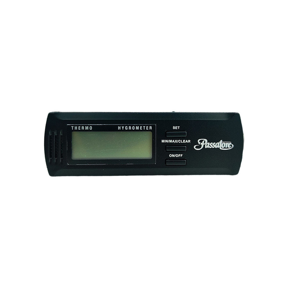 Digitales Hygrometer schwarz Passatore