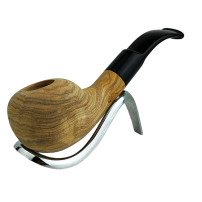 Jean Claude Pfeife aus Olivenholz, sandgestrahlt, Modell 01