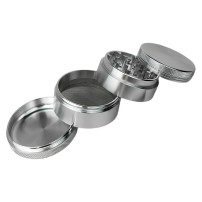 Grinder, Aluminium, 55 mm, silber