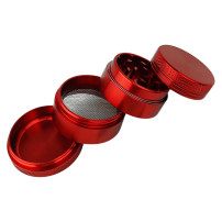 Mühle/Brecher aus Aluminium, 40 mm, rot