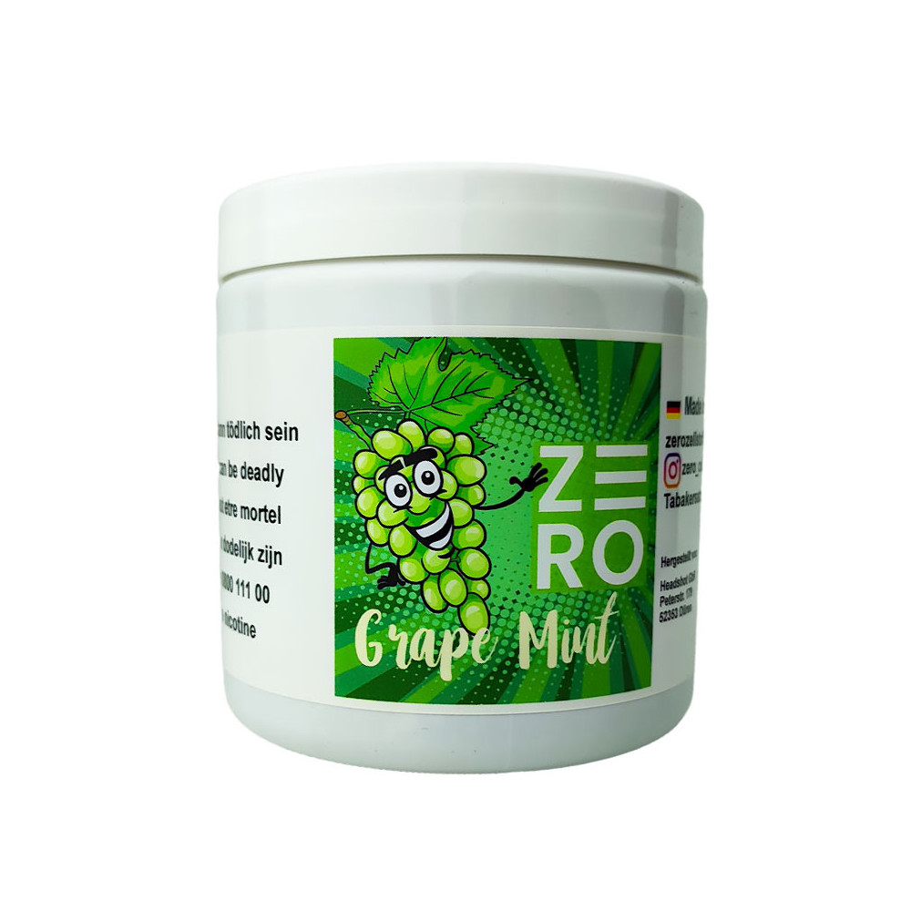 Shisha-Aroma ohne Nikotin – ZERO – Traube-Minze (Traube, Minze) 200 g