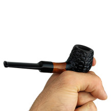 Pfeifensypuera Rustikal schwarz/braun 11077