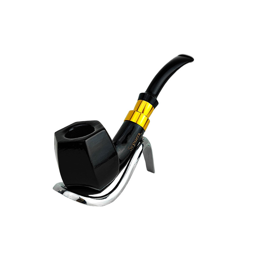 Pfeife Sypuera Lux schwarz & gold 11085