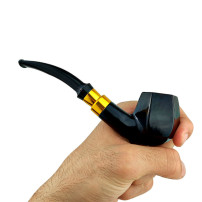 Pfeife Sypuera Lux schwarz & gold 11085