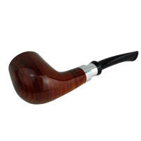 Pfeife Sypuera Lux braun & silber 11086