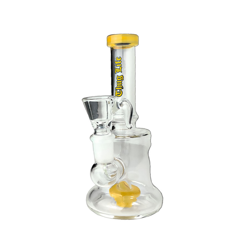 Bongglas Thug Life Sidecar Gelb 17cm