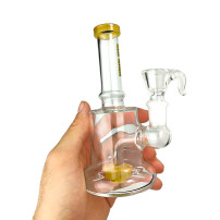 Bongglas Thug Life Sidecar Gelb 17cm