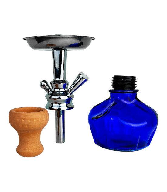 Shisha-Set - Blau, auseinandergeklappt
