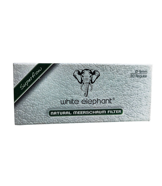Pfeifenfilter White Elephant Meerschaum 9 mm 20 Stück