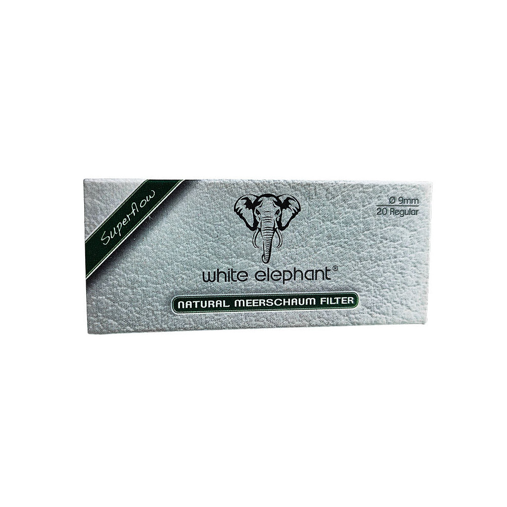 Pfeifenfilter White Elephant Meerschaum 9 mm 20 Stück