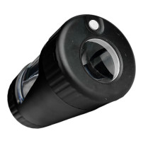 Sherlock Hemp Glow Jar schwarze LED-Lupe + Mühle
