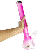 Bongglas, rosa, 46 cm