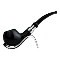 Pfeife Sypuera Lux schwarz & silber 11088