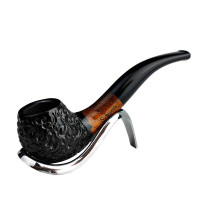 Pfeifensypuera Rustikal schwarz/braun 11068