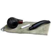 Pfeifensypuera Rustikal schwarz/braun 11067