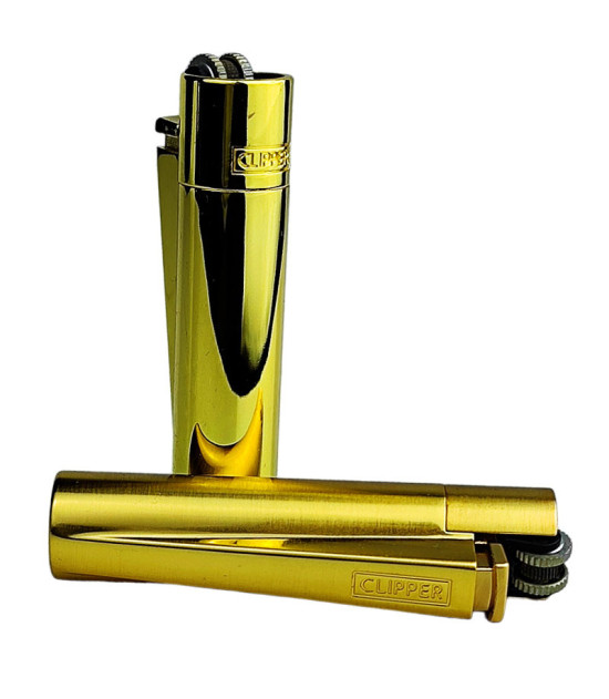 Metallfeuerzeug CLIPPER Metal Lux Gold