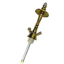 Amy Deluxe Mini Hookah Schwarz - Gold 50 cm