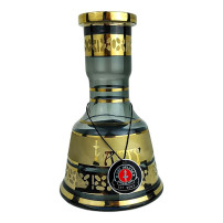 Amy Deluxe Mini Hookah Schwarz - Gold 50 cm
