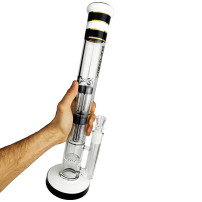 Phoenix Glass Bongo 43 cm - Milchschwarz