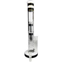 Phoenix Glass Bongo 43 cm - Milchschwarz