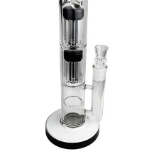Phoenix Glass Bongo 43 cm - Milchschwarz