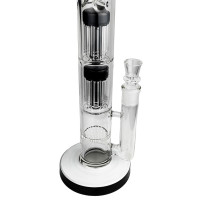 Phoenix Glass Bongo 43 cm - Milchschwarz