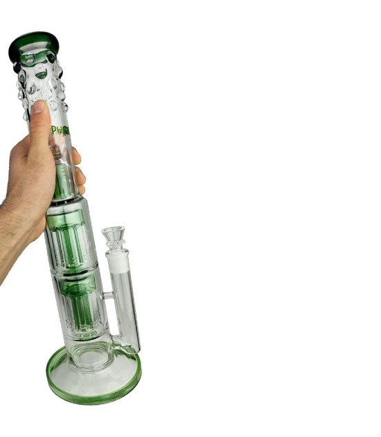 Glas-Bongo 46 cm - Grün