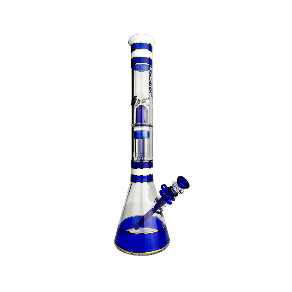 Glasbong Phoenix 46 cm - Blau