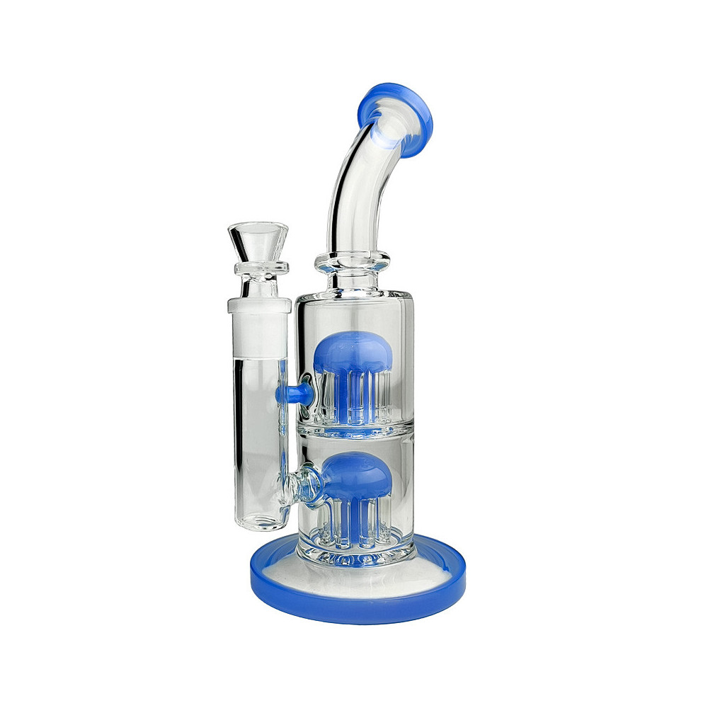 Phoenix Glasbong 28 cm - Farbe: Blau