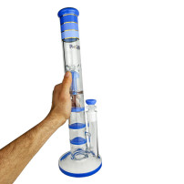 Bong Phoenix Triple Honeycomb 46cm - Blau