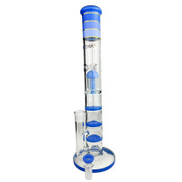 Bong Phoenix Triple Honeycomb 46cm - Blau