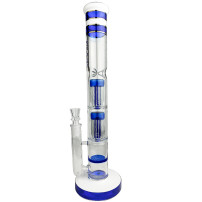 Glasbong Phoenix 43 cm – Milchblau