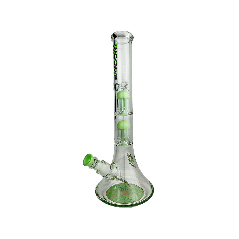 Glasbong Phoenix 41 cm - Grün