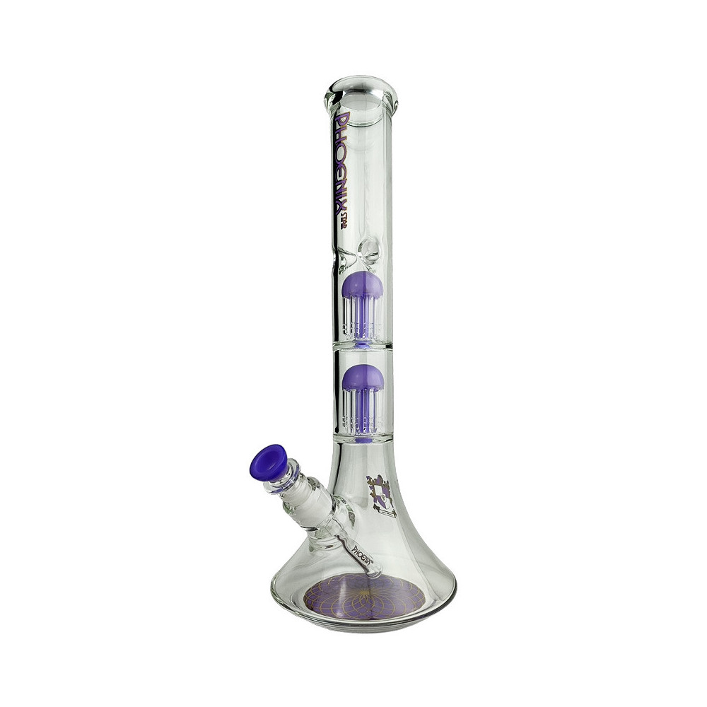 Glasbongo Phoenix 41 cm - Lila