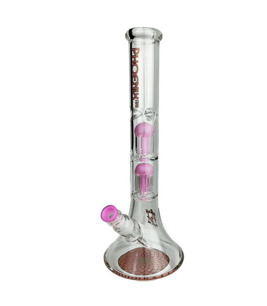 Glasbongo Phoenix 41 cm - Rosa