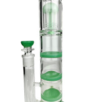 Bong Phoenix Triple Honeycomb 46cm - Grün