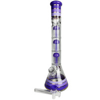 Phoenix Glass Bongo 46 cm - Milchviolett