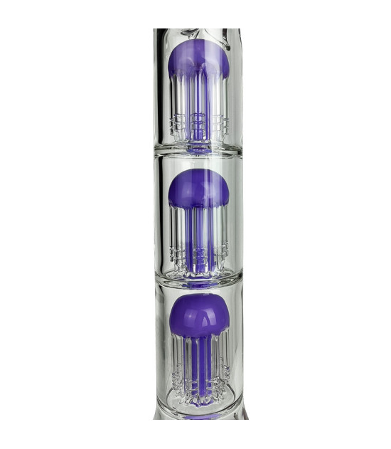Phoenix Glass Bongo 46 cm - Milchviolett