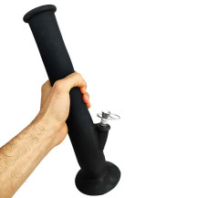 Silikon-Bongo, 35 cm, Schwarz