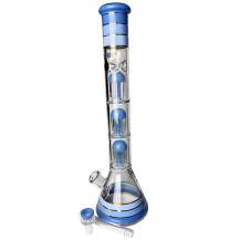 Phoenix Glass Bongo 46 cm - Milchblau
