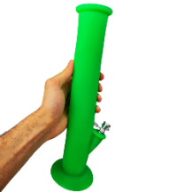 Silikonbong 35 cm Grün, handgeführt