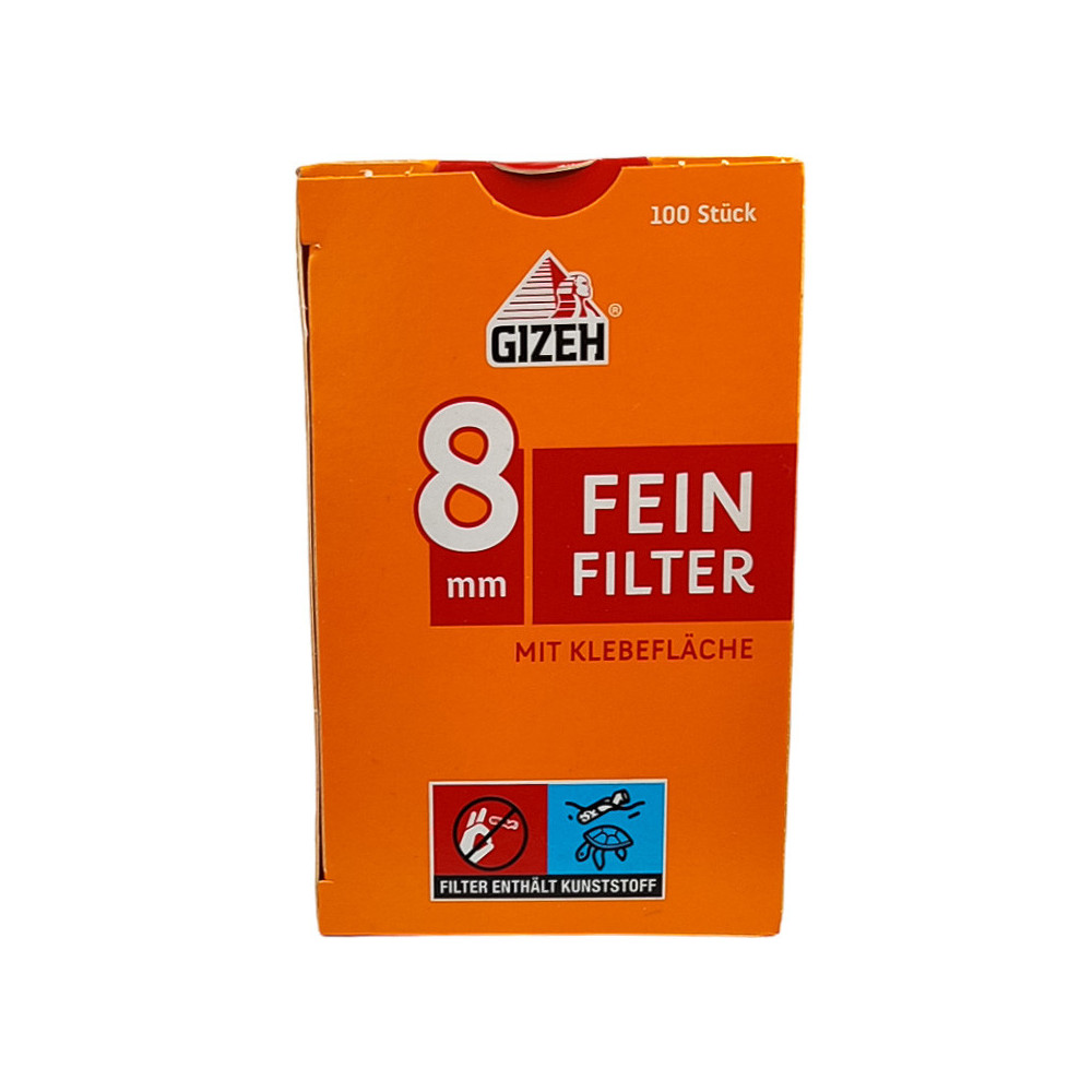 Zigarettenfilter GIZEH 100 Stück Fein Inhalt 8 mm