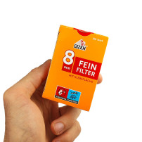 Zigarettenfilter GIZEH 100 Stück Fein Inhalt 8 mm