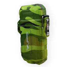Plasma-Feuerzeug USB Survival Camo grün