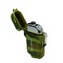 Plasma-Feuerzeug USB Survival Camo grün